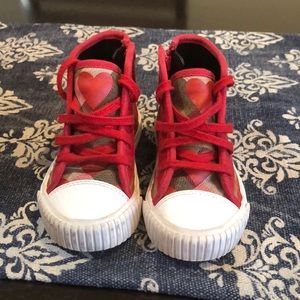 Burberry little girls special edition high tops